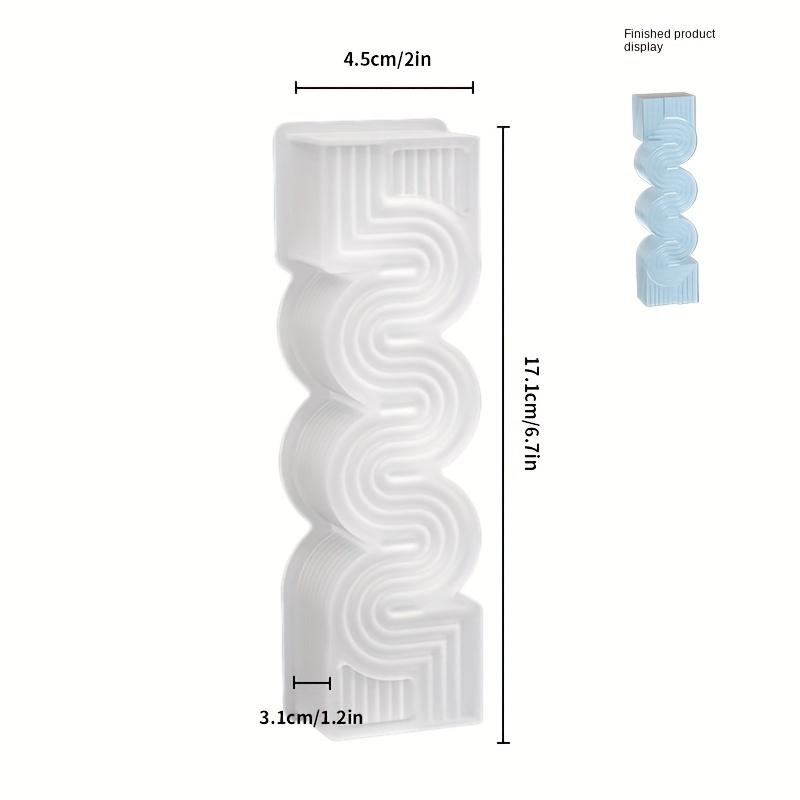 TAPERED PILLAR CANDLE MOULD - Silicone Mould Aromatherapy Candles