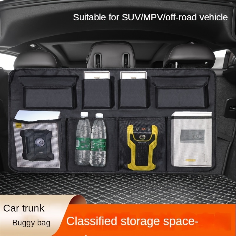 Car Trunk Storage Bag, Rear Seat Back Storage Bag Net Pocket  Multi-functional Storage Pocket Seat Back Hanging Organizer For Car  Accessories
