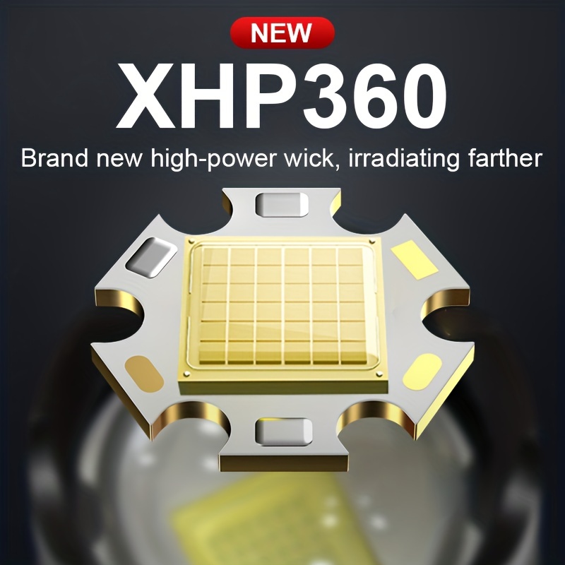 XHP360 36core 10400mah torcia a Led torcia ricaricabile Usb potente luce  Flash tattica lanterna da caccia