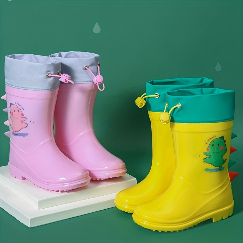 Toddler Children Boys And Girls Rain Boots Wear resistant - Temu