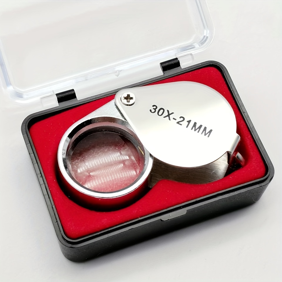 30x Jewelers Eye Magnifying Glass Pocket Jewelry Loupe Mini - Temu