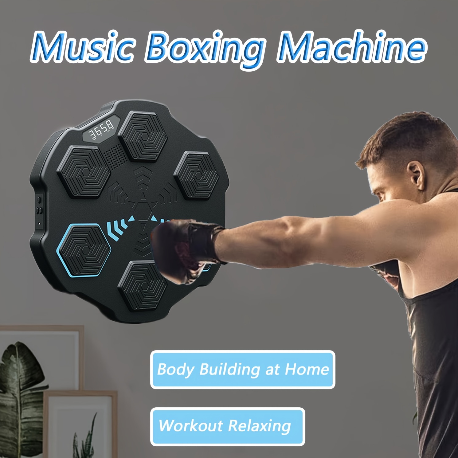Music Boxing Training Machine Music Boxing Wall Target Rhythm Musical