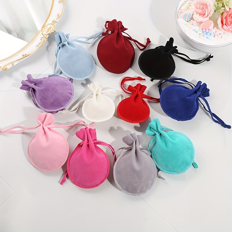 5pcs Jewelry Bags Small Gift Pouches Sundries Bags Drawstring