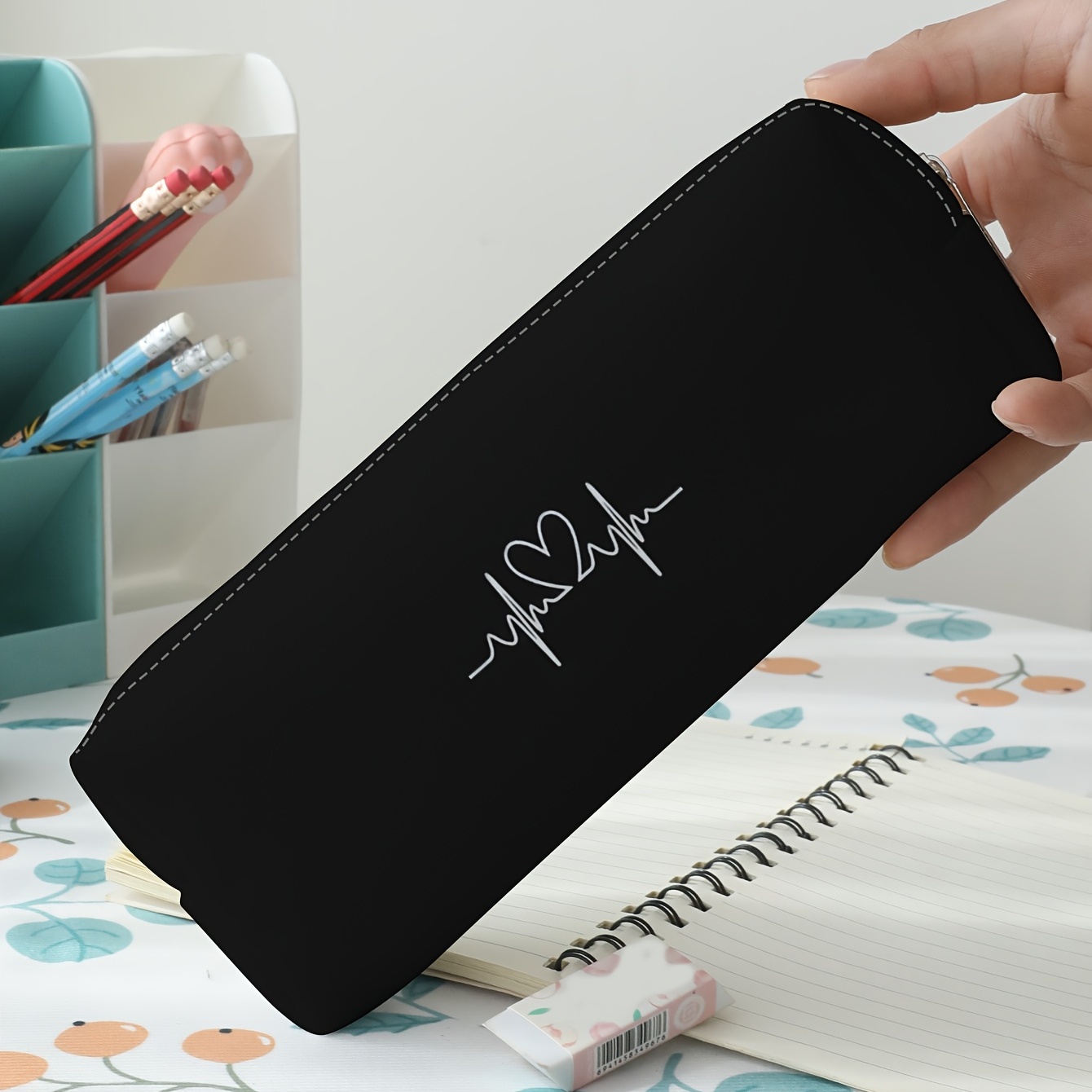 Large Capacity Pencil Case Stationery Simple Pen Bag Zipper - Temu