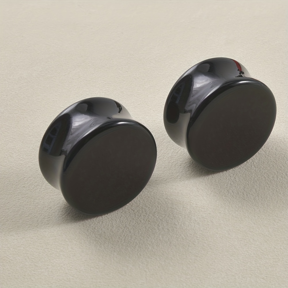 Acrylic Ear Plugs Earrings Set, Punk Style