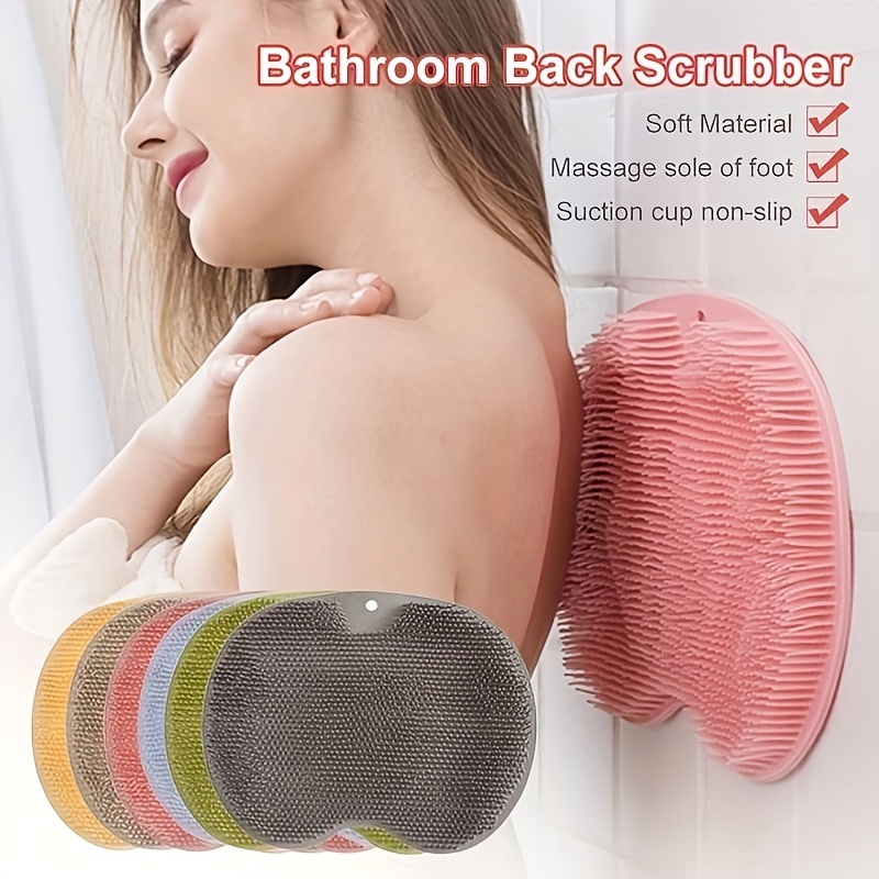 2 unidades de baño de algodón para la ducha, exfoliador de pies, exfoliante  de labios para la espalda, guantes de baño, bolas de baño de silicona