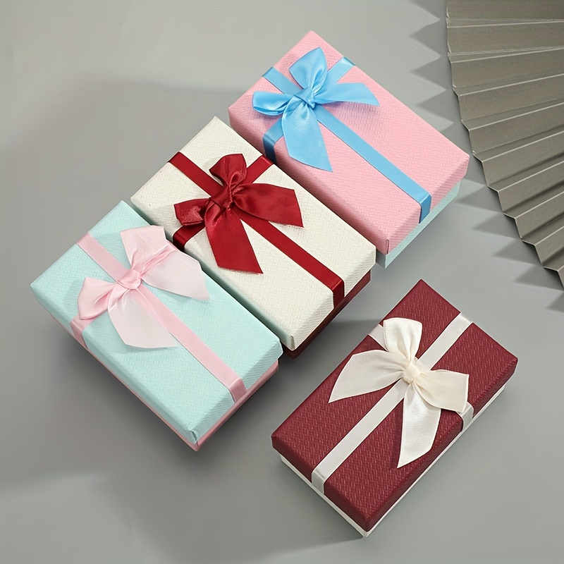 Caja de regalo sorpresa caja de regalo con lazo de cinta roja