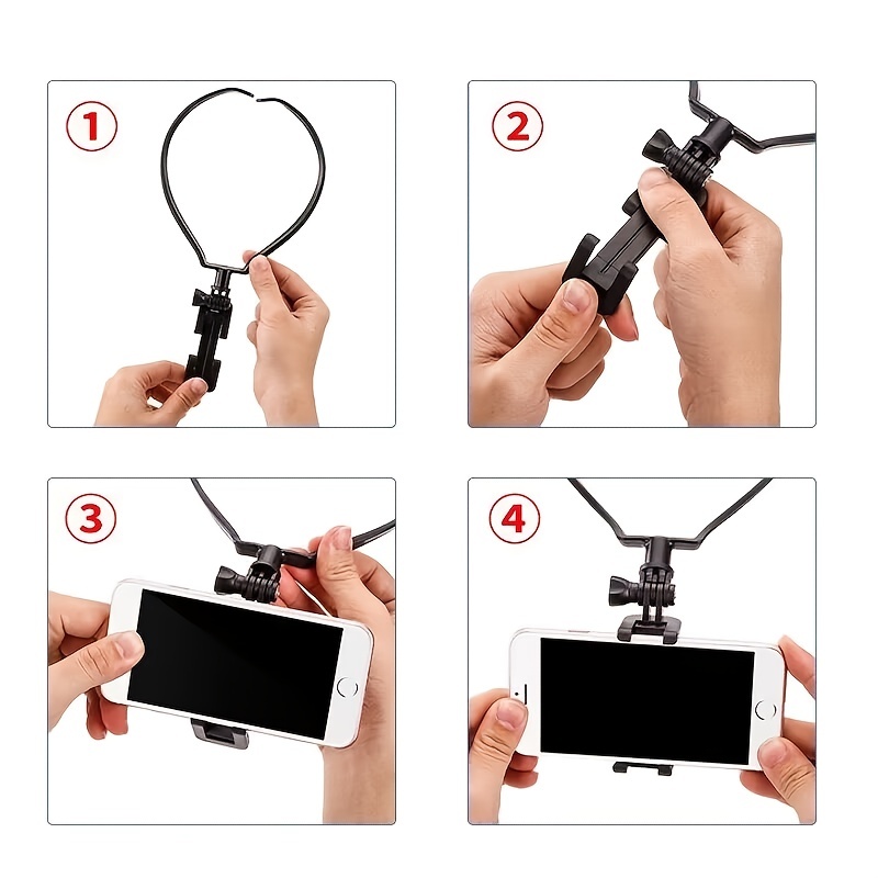 Pov / Vlog Smartphone Selfie Neck Holder Mount Compatible avec