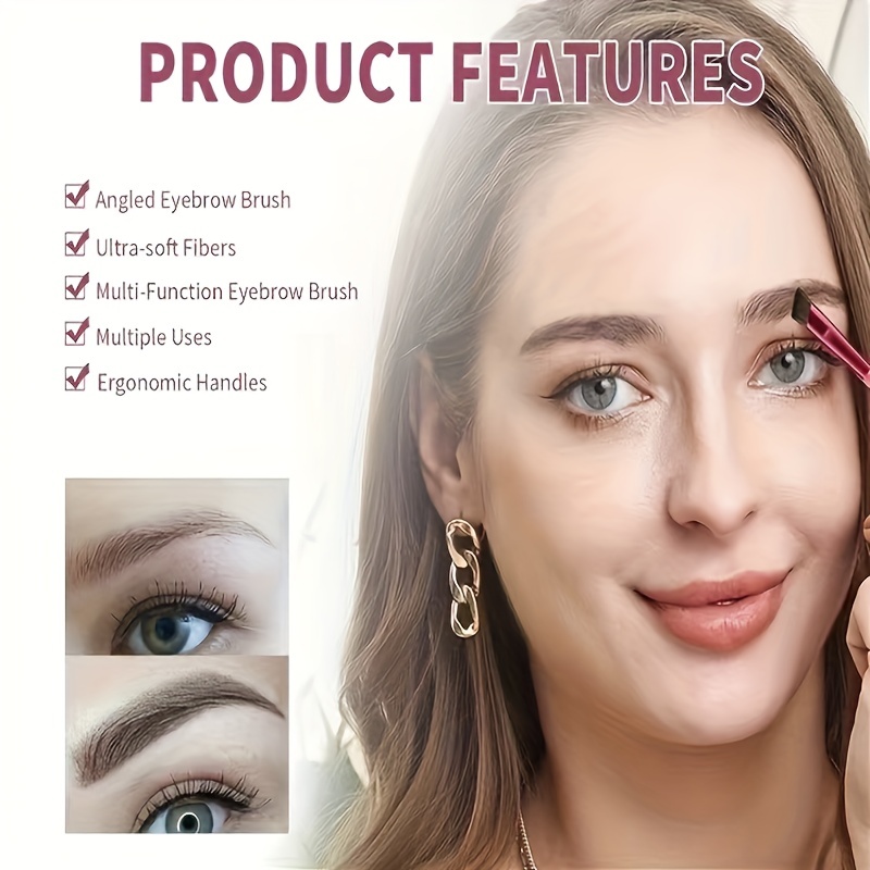 5pcs Makeup Brush Eyebrow Brush Tool Angled Concealer For Eyebrows