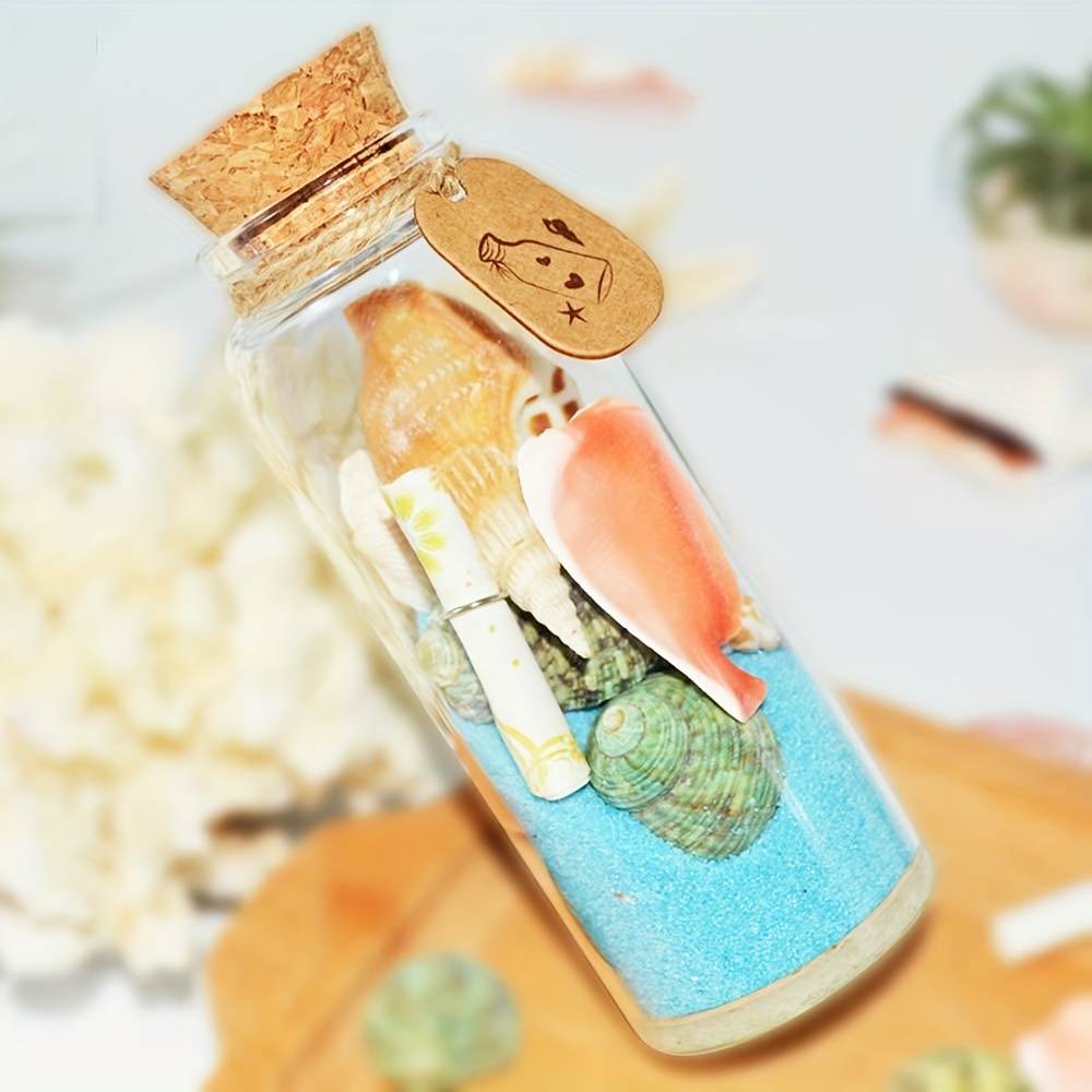 Minibotellas de vidrio con tapones de corcho para proyecto de camping,  artes y manualidades, joyas, mensajes en botellas, deseos de bodas,  recuerdos