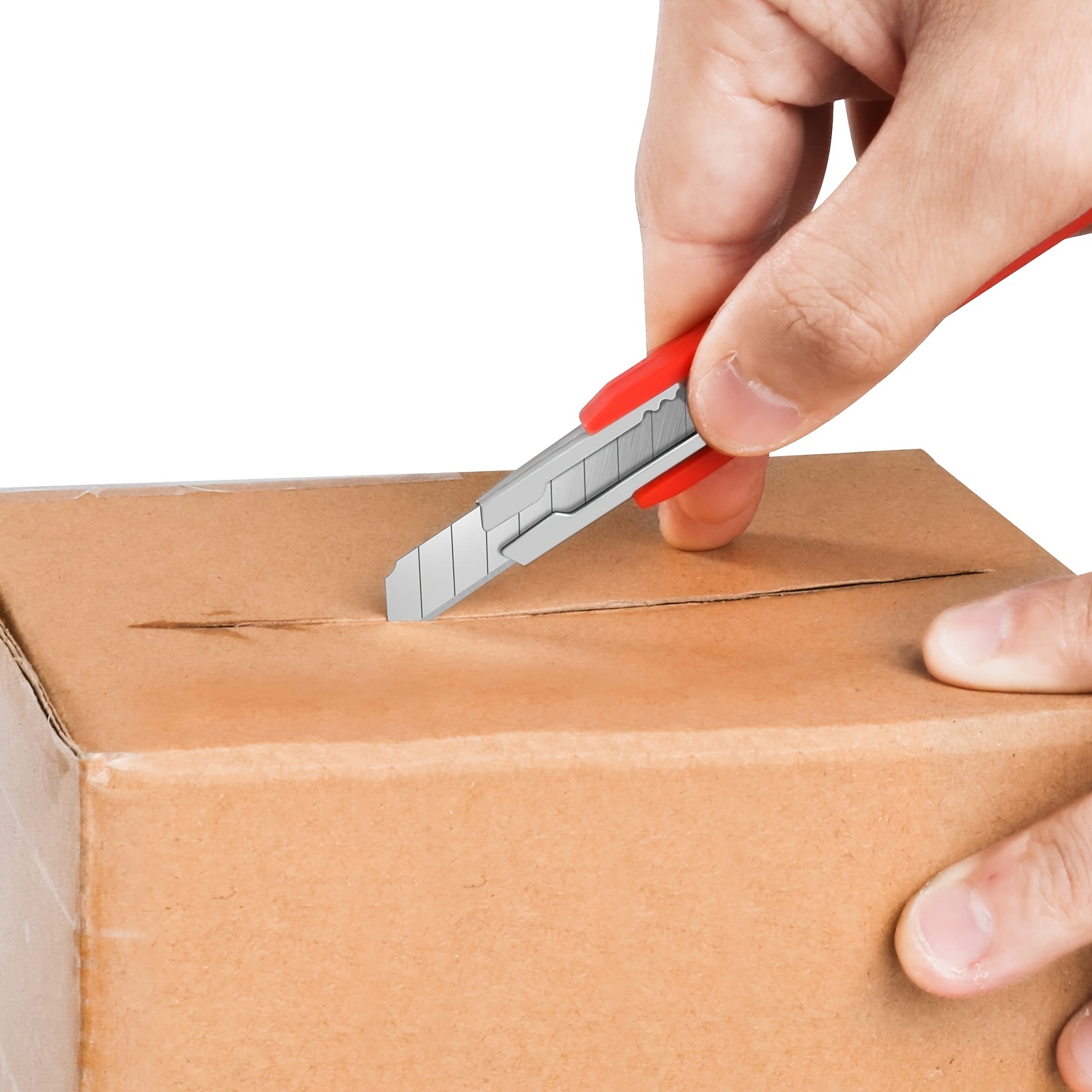 TIFICAL 4-Pack Box Cutter, Utility Knife Box Cutter Retractable, Box  Cutters for Cutting Cardboard, Box Opener Exacto Knife, Box Cutters  Retractable