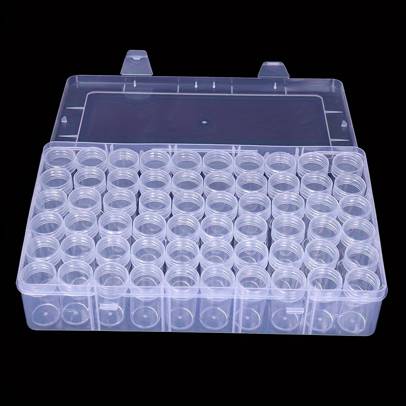 Plastic Seed Storage Box Reusable 64 Slots Seed Storage Organizer with  Label Stickers Multi-Purpose Diamond Embroidery Storage - AliExpress