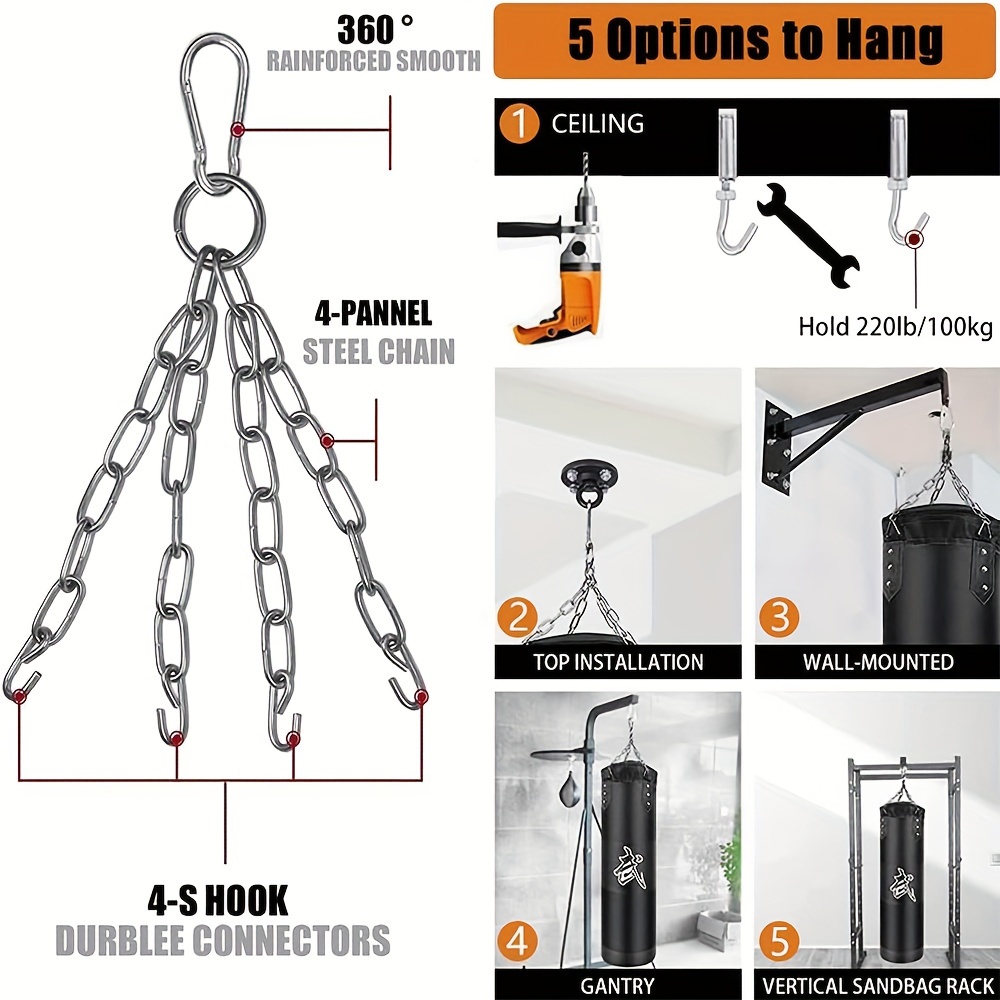 Heavy Bag Hanging Chain w/ Swivel