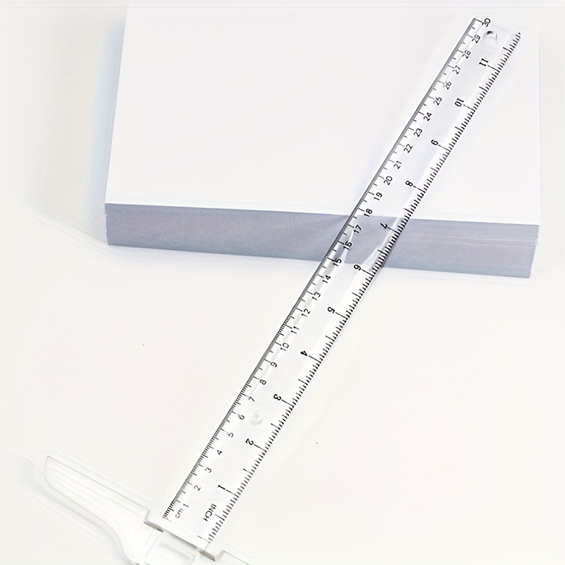 30cm20cm Plastic Transparent Ruler Double Sided Printing - Temu