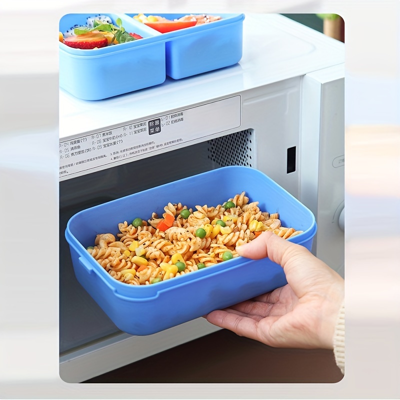 Double-layer Lunch Box, Square Divided Microwave Oven Bento Box, Leakproof  Food Container, For Teenagers And Workers At School,canteen, Back School -  Temu