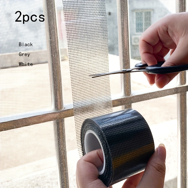 1 Roll Gray Window Screen Repair Tape, Waterproof Mosquito-Proof