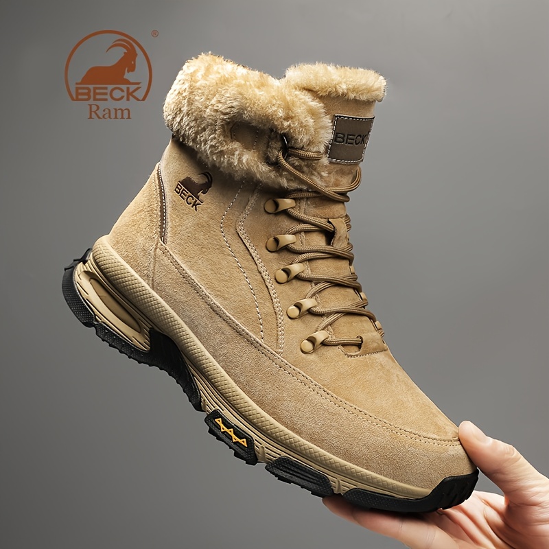 Mens Snow Boots Warm Fleece Lining Winter Ski Shoes Waterproof Booties  Ex-23h8104 - China Sport Shoe and Shoes price