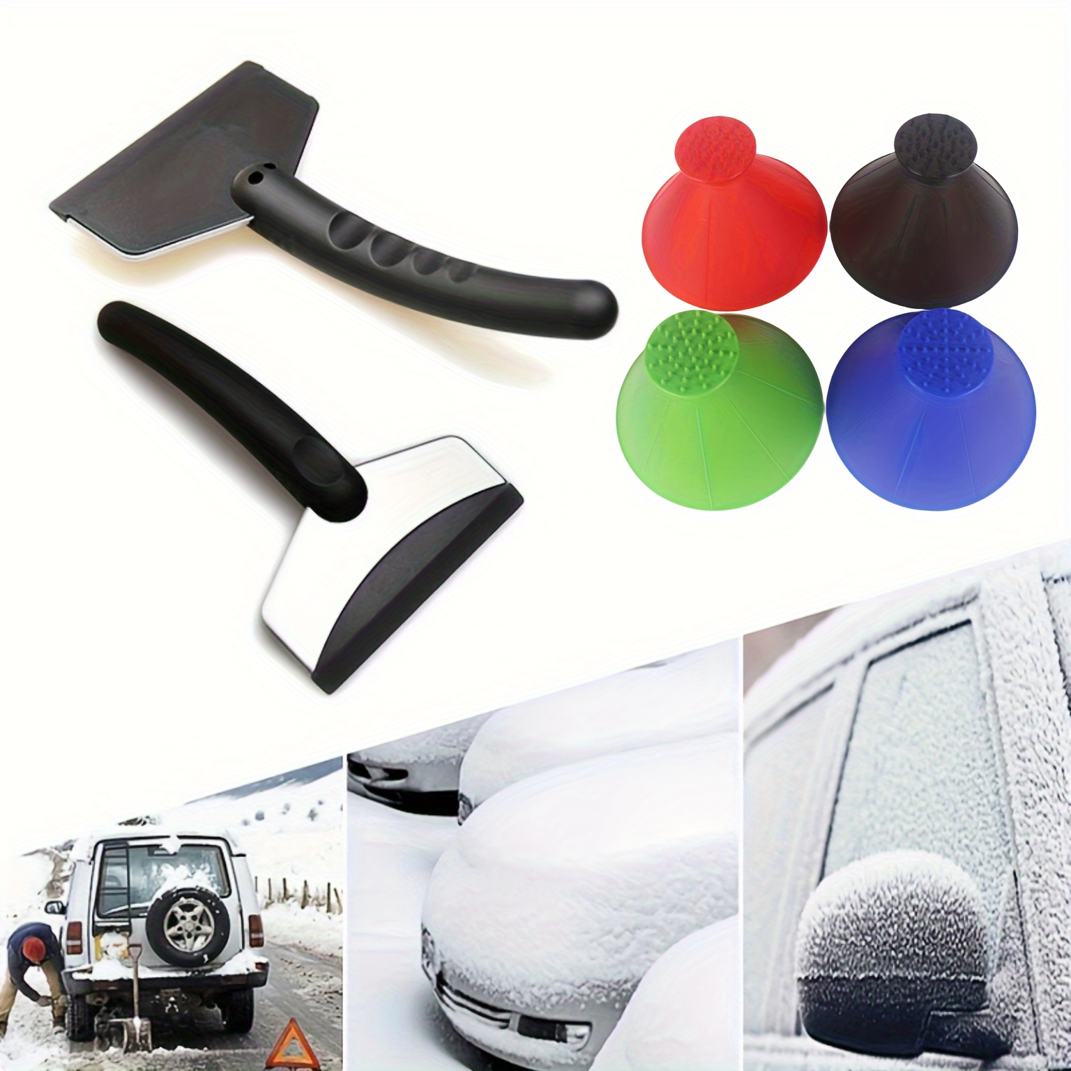 Chenchin Snow Removal Car Scraper - Car Window Scraper For Snow And Ice,Car  Snow Removal Tool For Windshield Rearview Mirror For Truck SUV Rv :  : Automotive