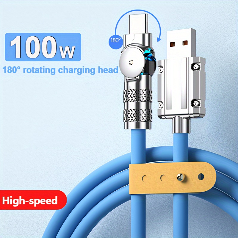 

100w Usb Type C Super Fast Charging Cable For Xiaomi Redmi Oppo Huawei Samsung Mobile Phone Power Bank Ssb C For Playing Game
