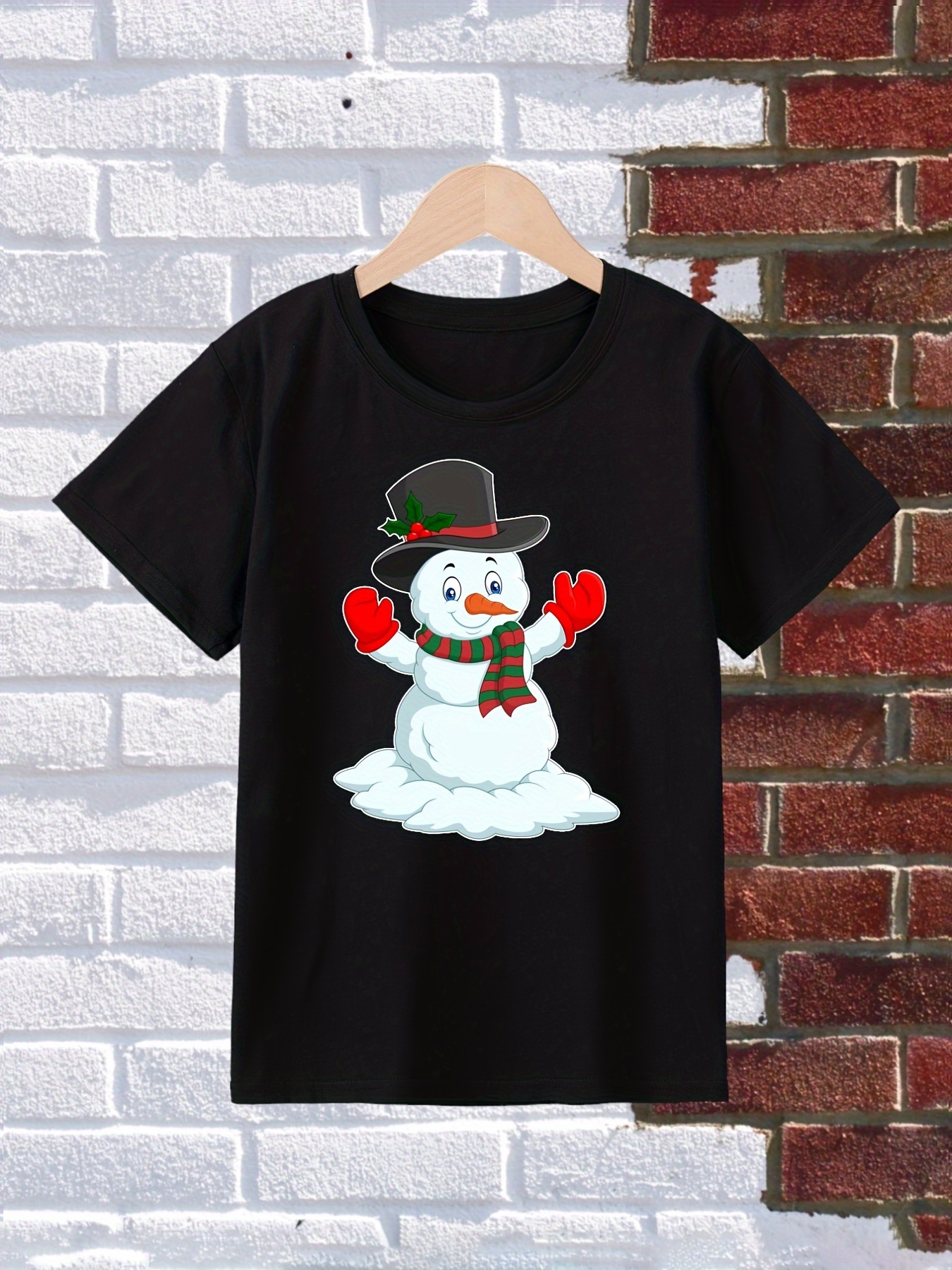 Playera muñeco de nieve hot sale