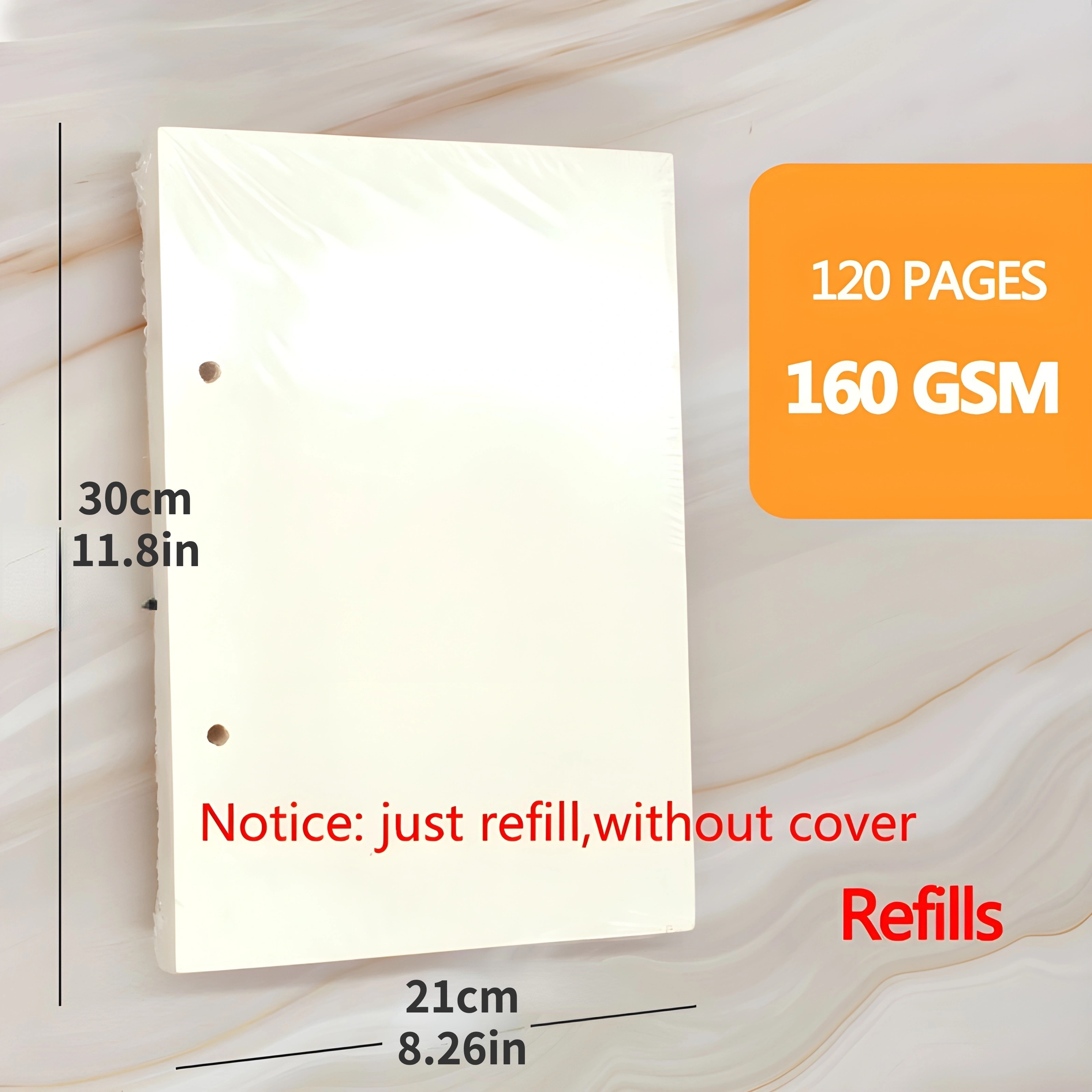 Retro Spiral Sketchbook Linen Hardcover 120 Pages 160GSM Refillable  Notebook for Art Drwaing Stationery School Supplies