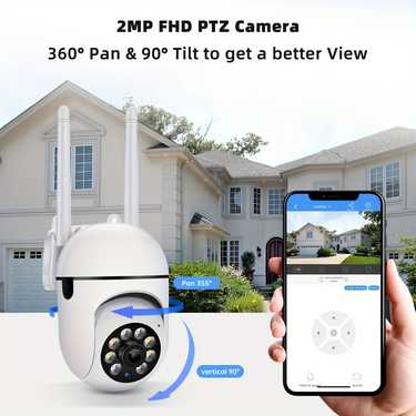 1pc hd 1080p wireless wifi security camera ptz ip 355 degree 2 4g system two way audio motion detection and visual active defense alarm notification push pet monitor supports up to 256g tf sd card intercom home security camera