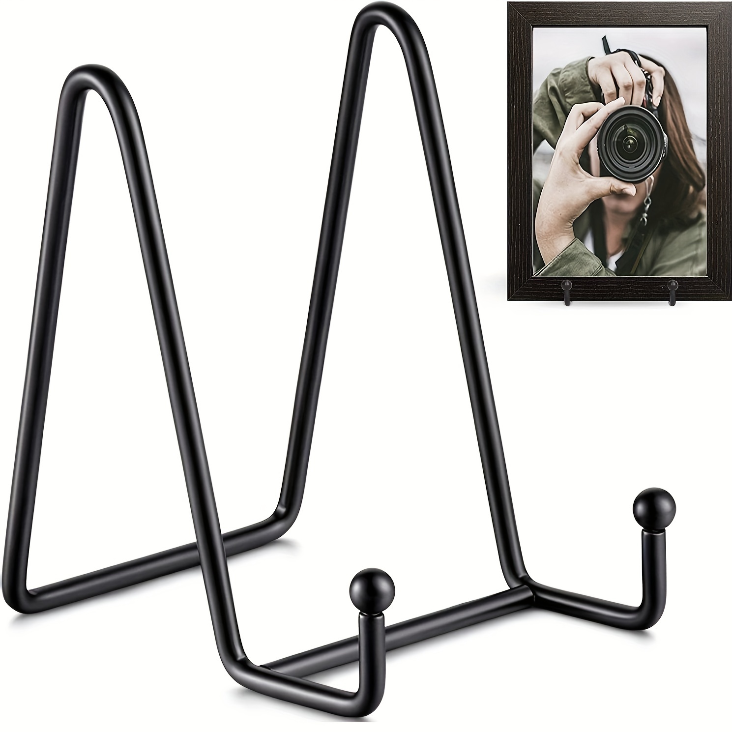 2pcs Plate Stands For Display Twisted Iron Golden Book Stand Display Stand  Picture Frame Stand Small Easel Stand Metal Stand