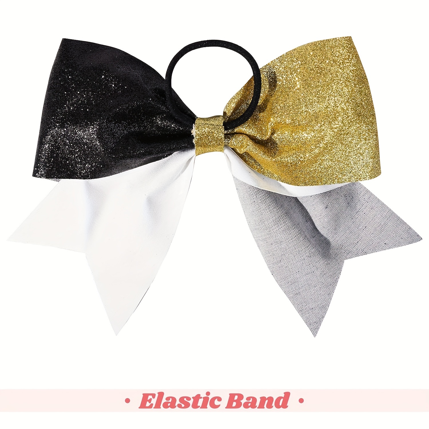 Black & Gold Large Glitter Ribbon