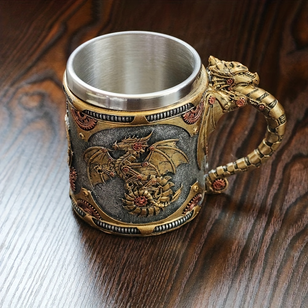 Dragon Coffee Mug Stainless Steel Coffee Cups Creative Cool - Temu