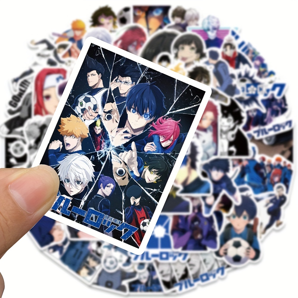  50 PCS Anime Blue Lock Stickers, Waterproof Anime