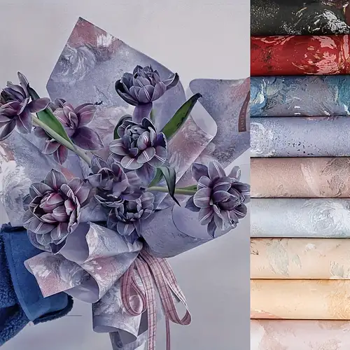 10pcs Festive Creative Flower Wrapping Paper Waterproof Wrapping Paper  Tissue Paper Flower Bouquet Supplies Gift Wrapping Paper Flower Wrapping  Paper Gift Packaging Weddings Wrap Any Occasion Decor Excluding Flowers