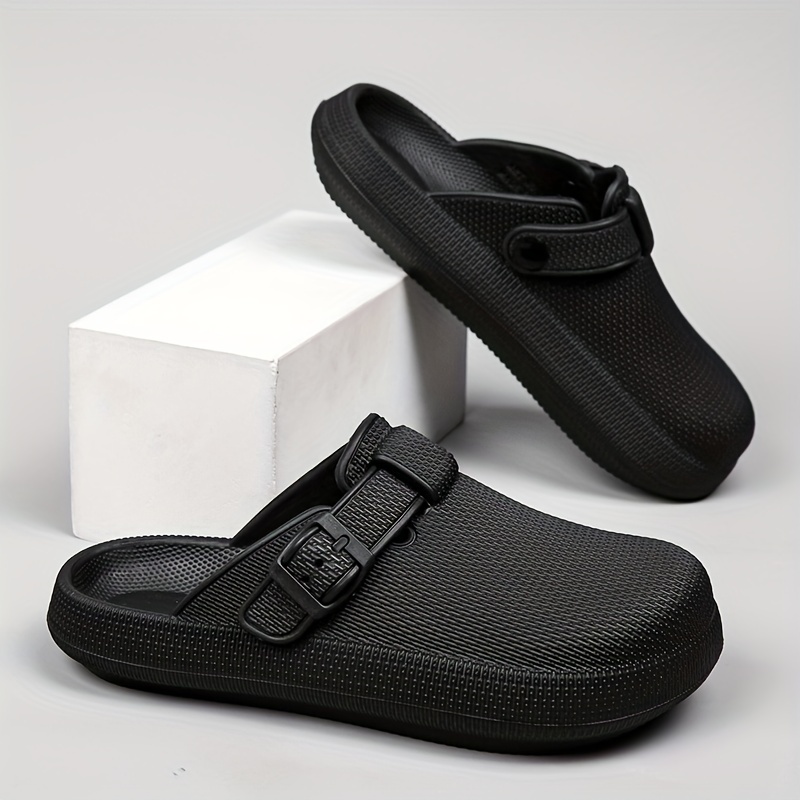 Men's Quick Dry Adjustable Buckle Strap Slip On Clogs