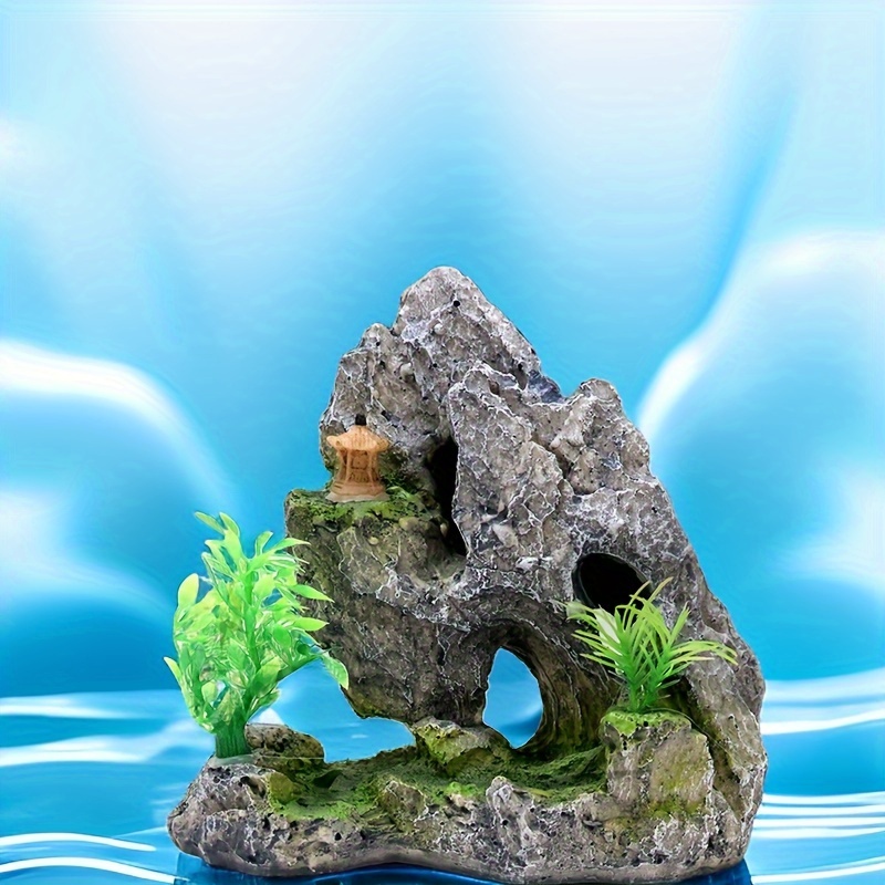 Fish Tank Landscape Decoration Artificial Resin Rockery Aquarium De