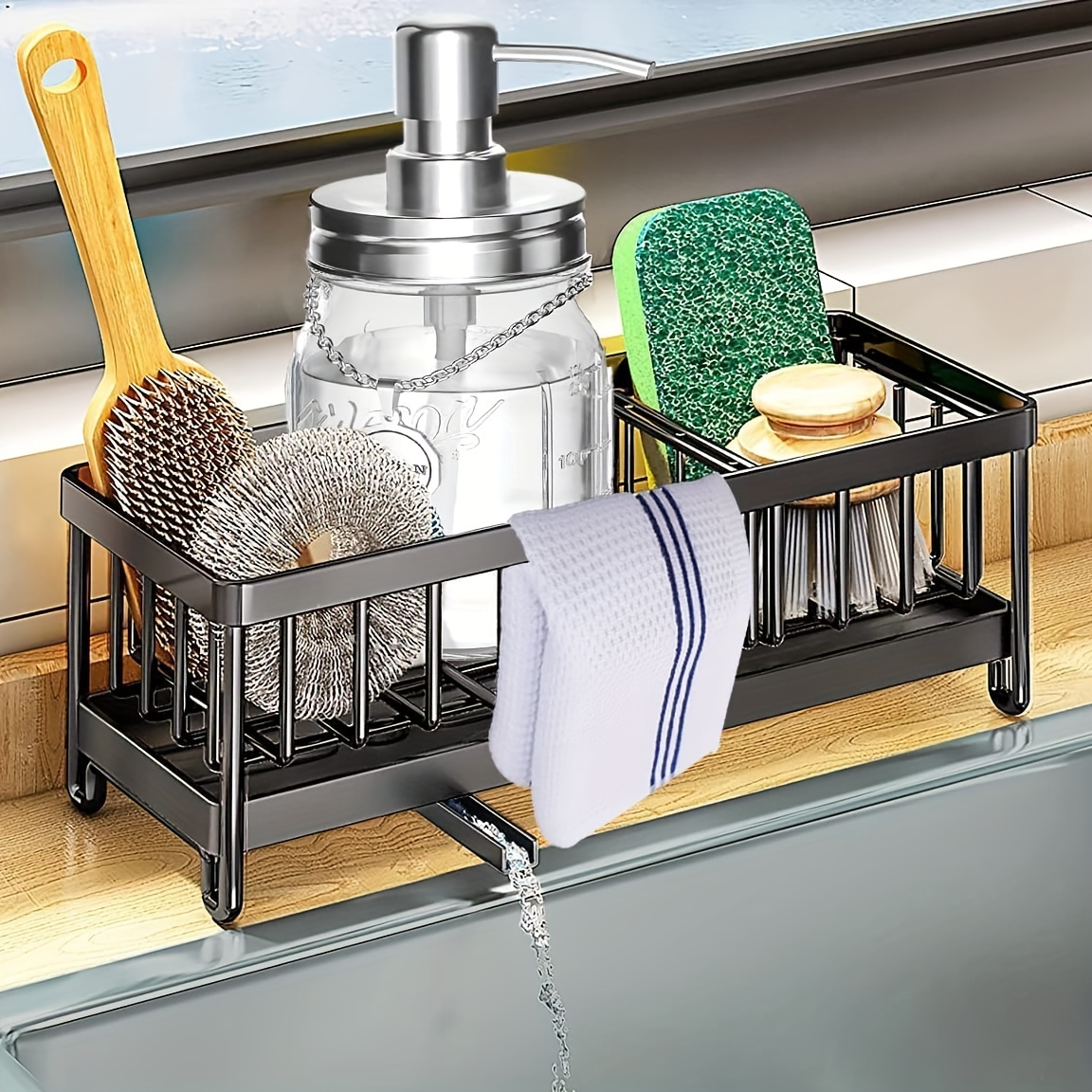 Caddy™ Gray Kitchen Sink Organiser