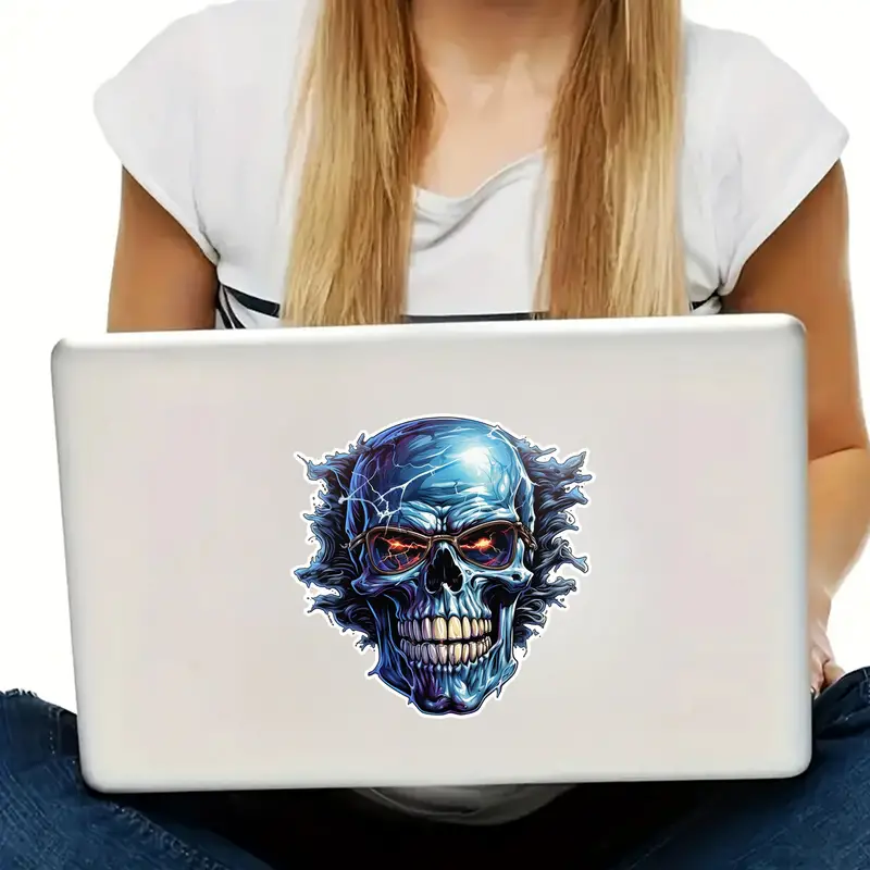 Stickers Autocollants PC portable Skull