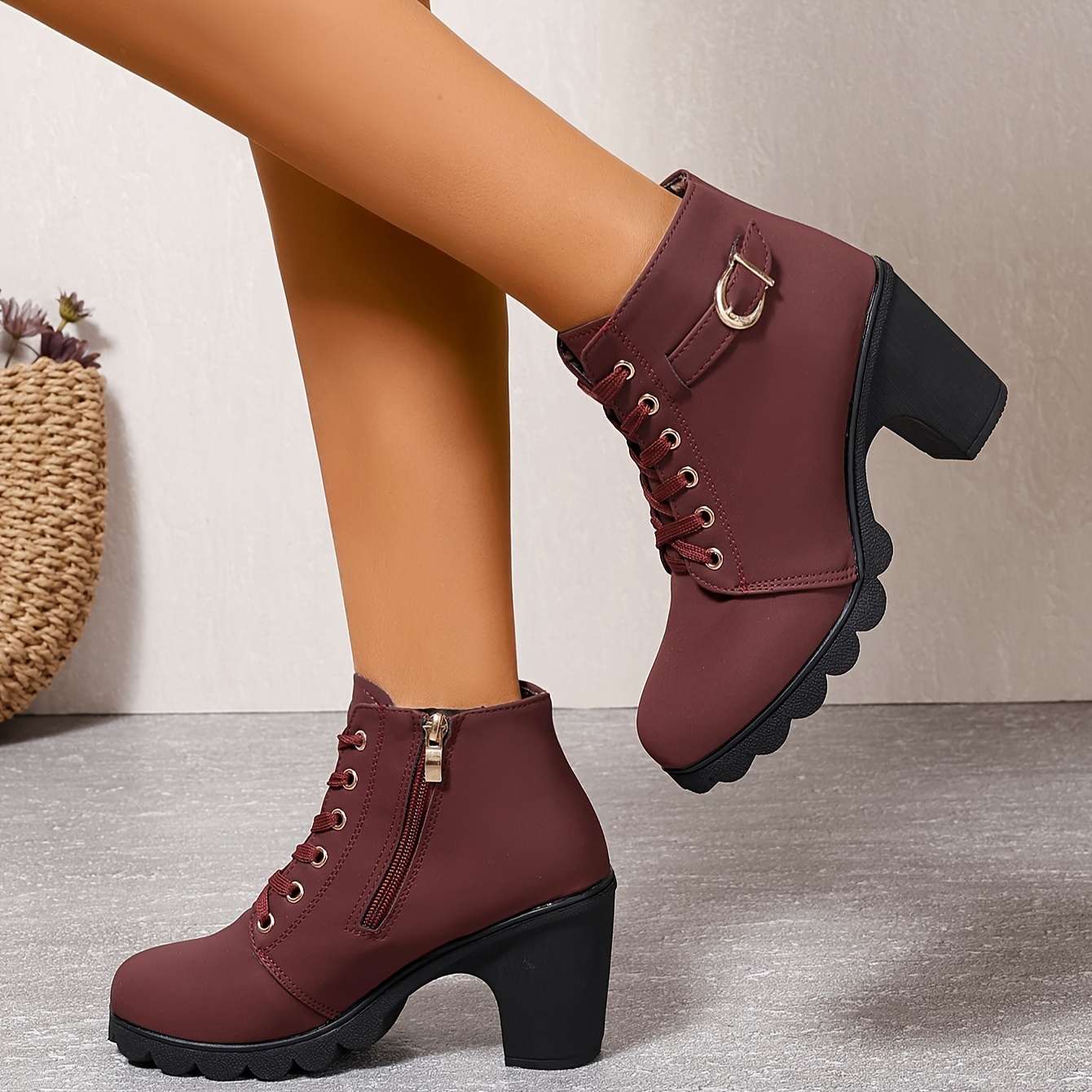 Chunky sole hot sale boots womens