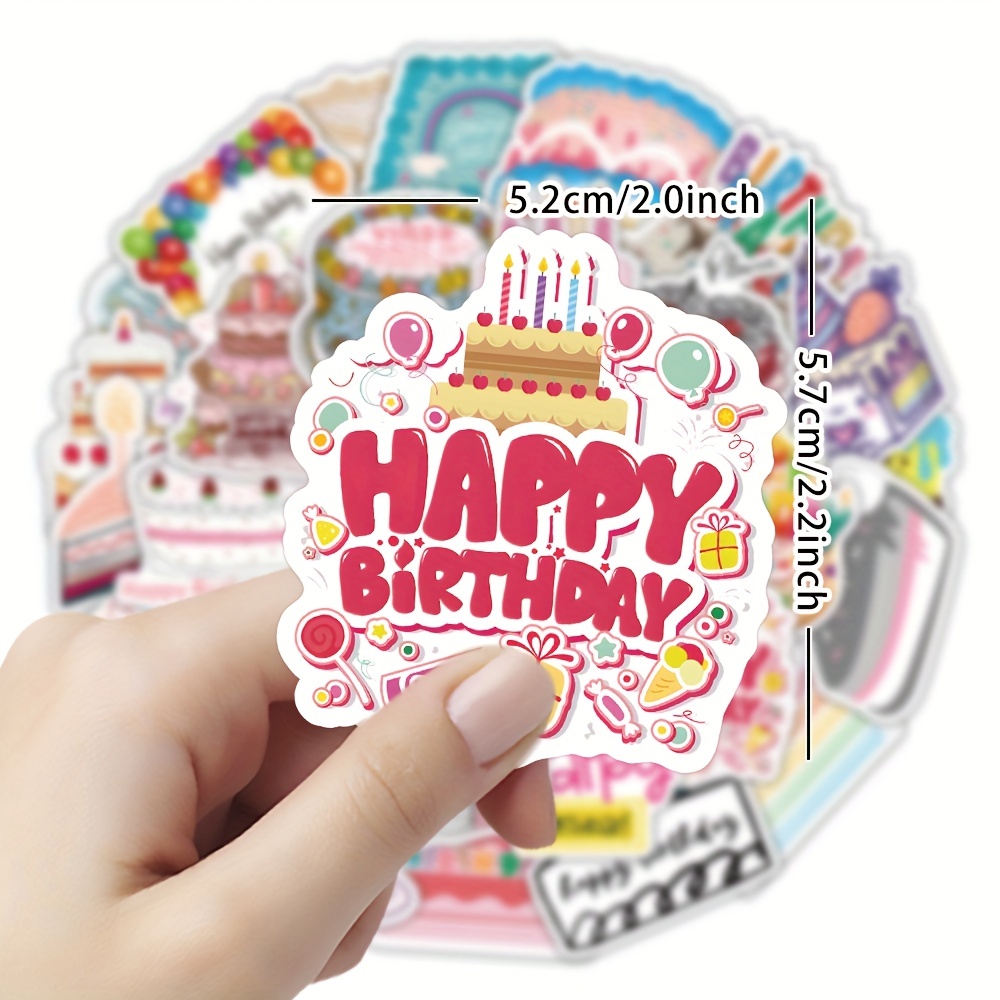 Birthday Sticker Bundle, Birthday Stickers, Birthday