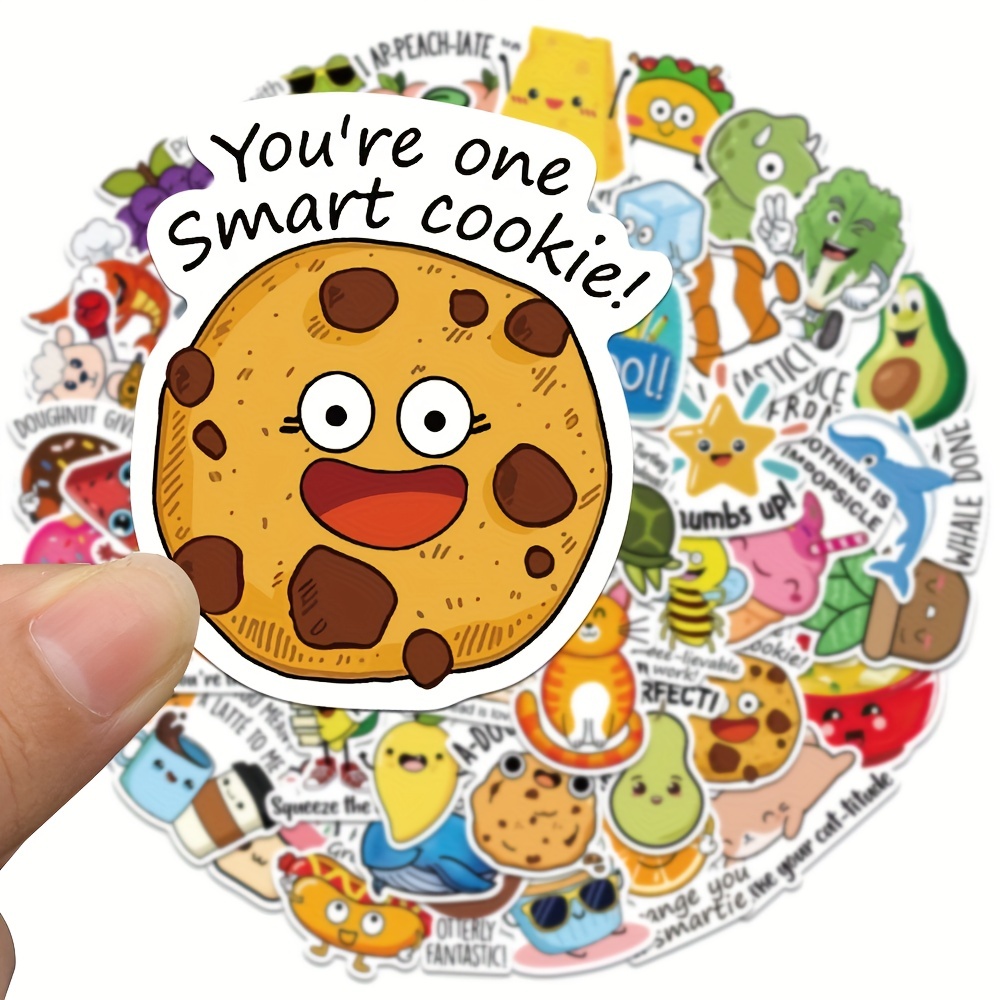 

50pcs Reward Stickers Fun Incentive Sticker Cute Pattern Animals Cartoon Decals School Teacher Supplies Gift