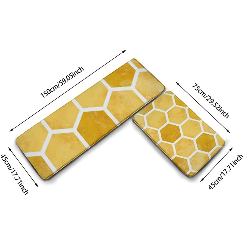 Brighten Up Your Kitchen With A Yellow Hexagon Honeycomb Bee - Temu