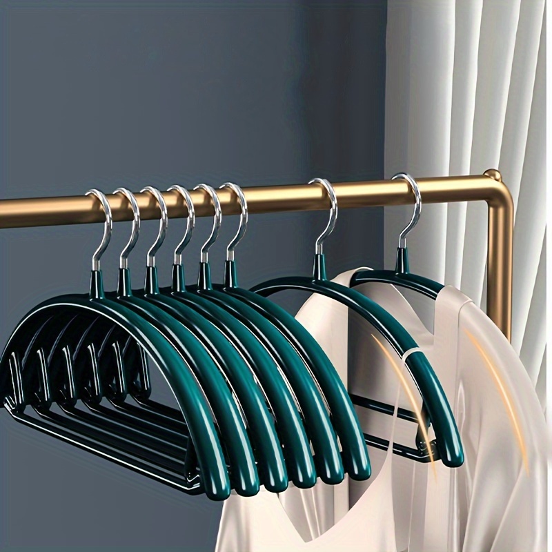 Metal Clothes Hangers Traceless Clothes Racks Sturdy Heavy - Temu