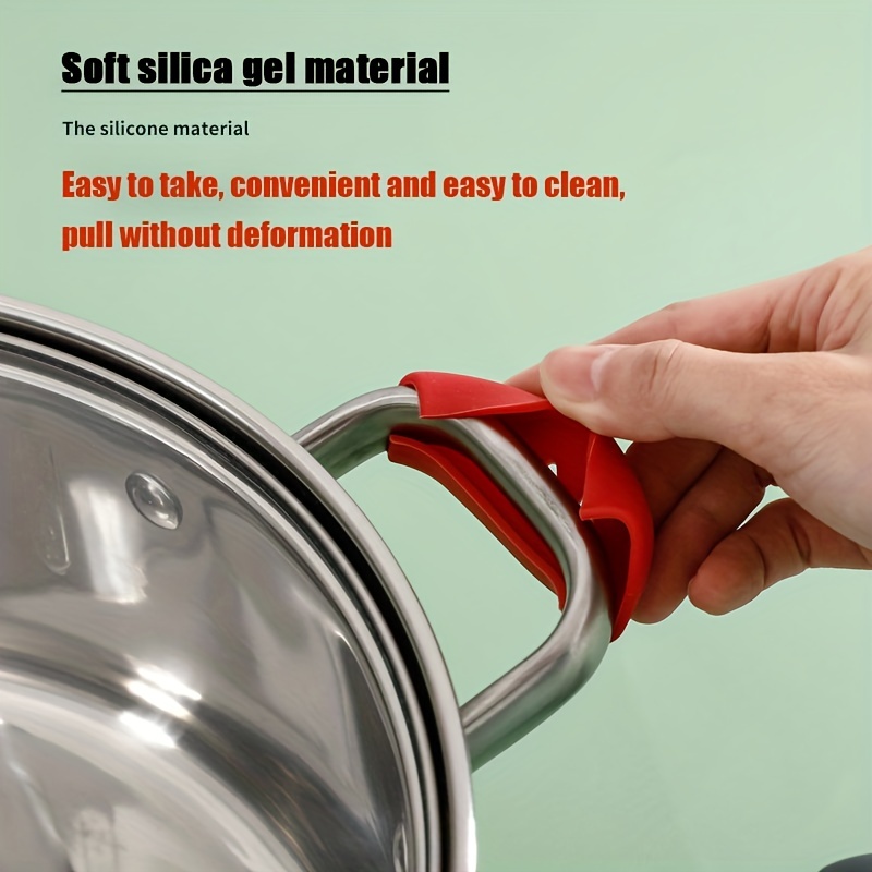 Non slip Silicone Pot Handle Cover Insulate And Protect - Temu