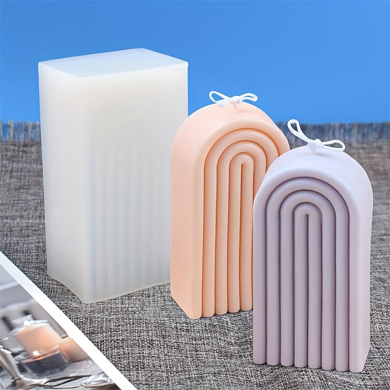 Large Rainbow Gate Candle Silicone Mold for Handmade Chocolate