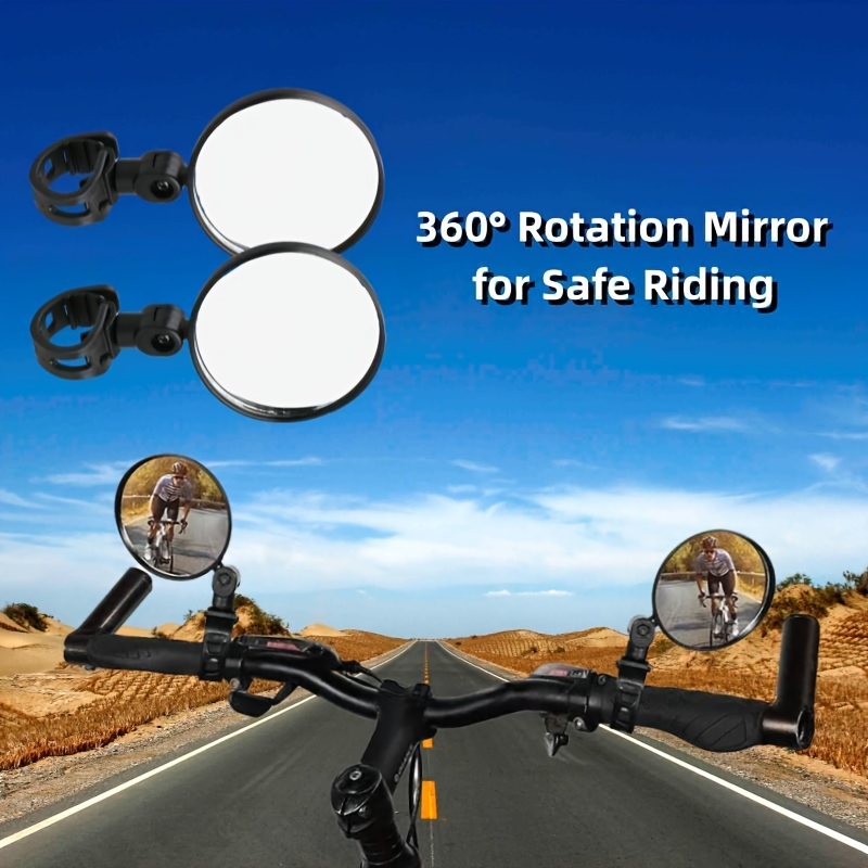 1pc Fahrradspiegel Hinten, Fahrradkonvexspiegel, 360-grad-rotation  Einstellbare Universelle Lenkerhalterung, Fahrrad-rückstrahler,  Fahrradzubehör, Hochwertig Und Erschwinglich
