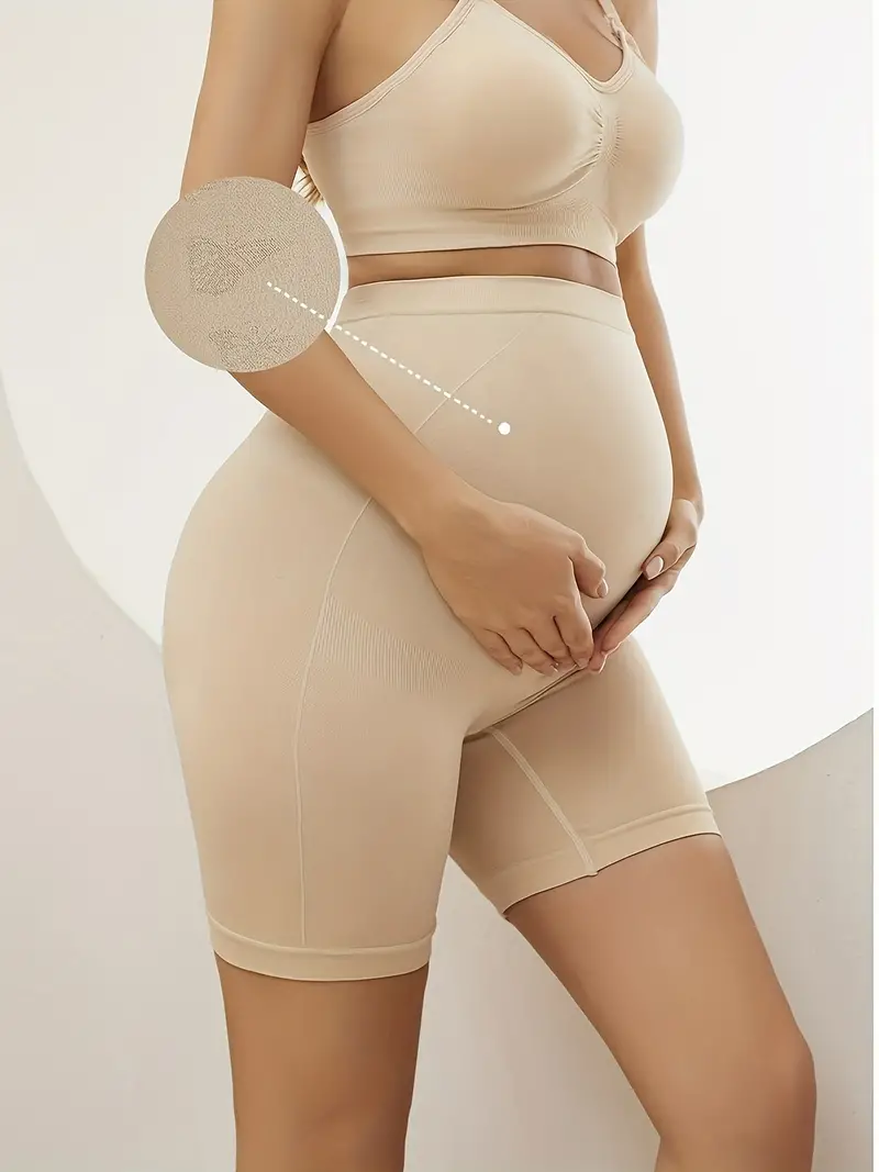 Women's Maternity Creative Pattern Print Underwear Belly - Temu Canada