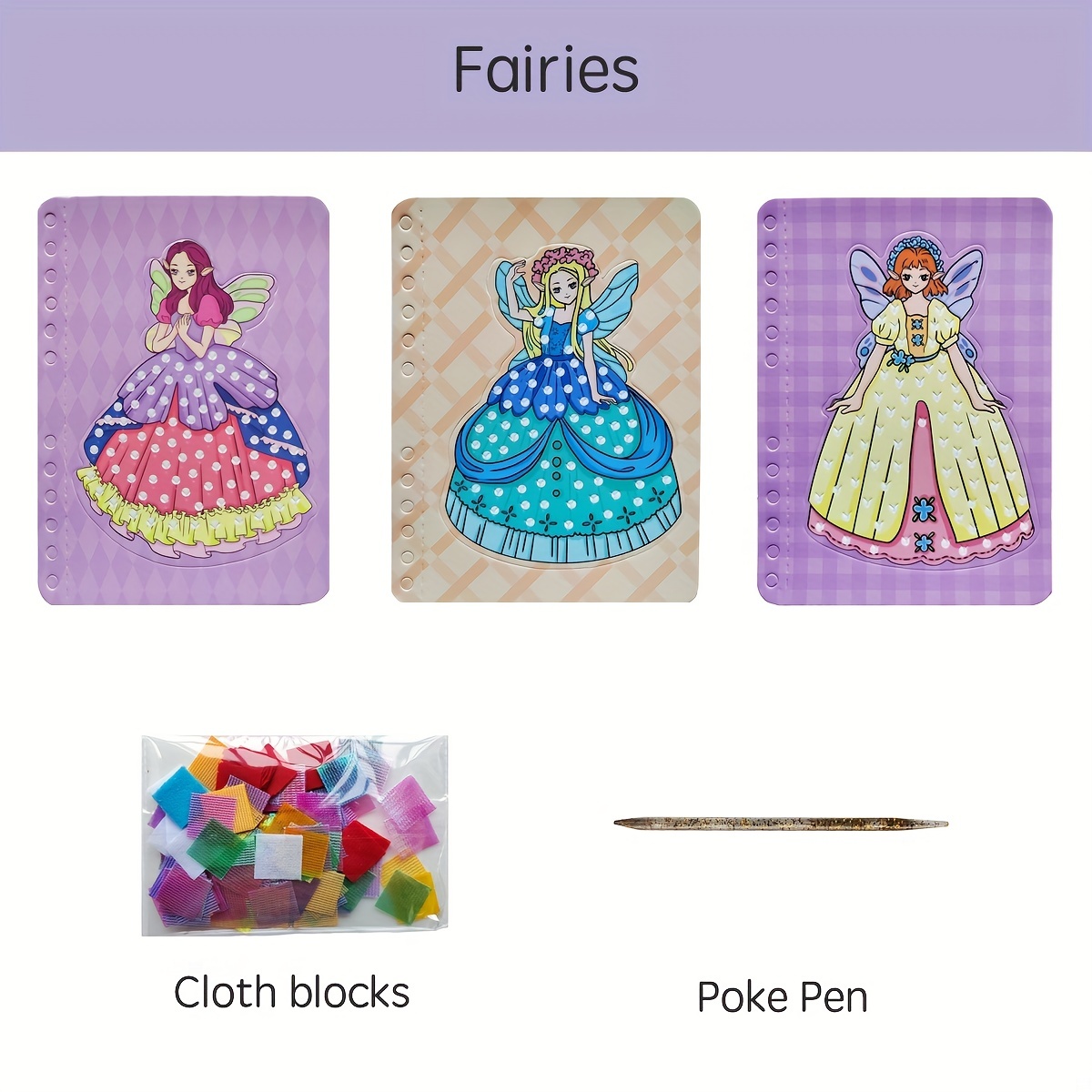  BAOXUE Arts and Crafts for Kids Ages 4-8,Princess Dress-Up  Crafts Set Water Coloring Book for Toddlers,DIY Poking Art Kit with  Waterolor Painting Paper,Puzzle Puncture Painting Toys for Girls 8-12 : Toys