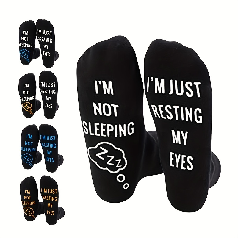 Funny Saying ''m Sleeping Resting Eyes' Print Men's Novelty - Temu