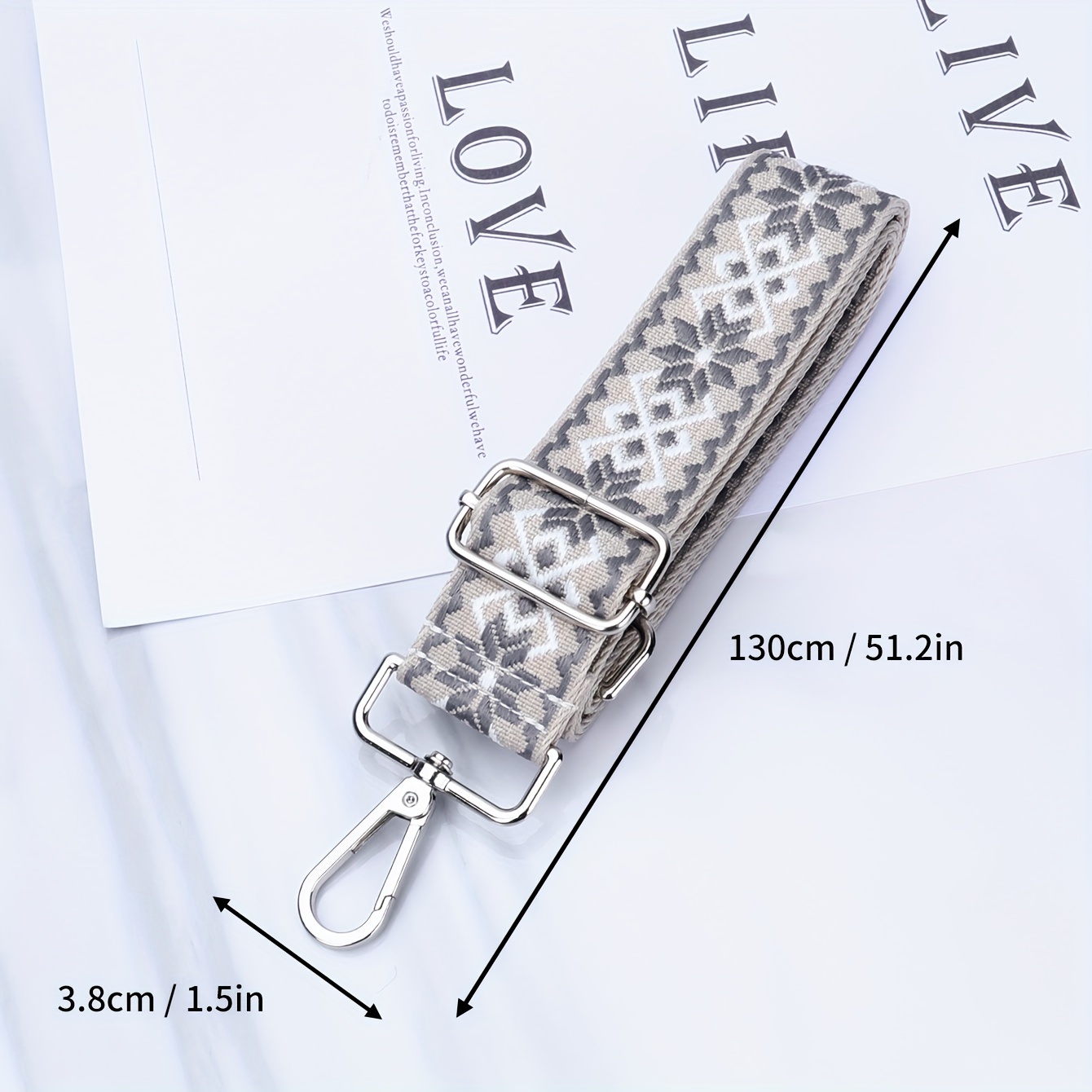 Durable Handbag Strap Stylish Detachable Bag Accessories - Temu