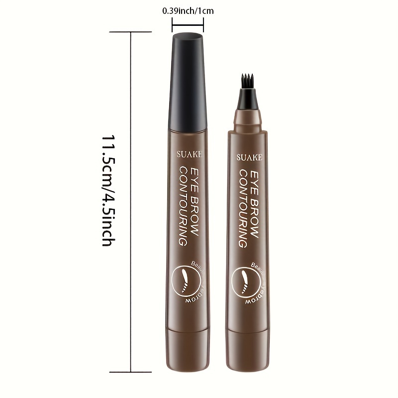 Waterproof Eyebrow Pen Microblading Eyebrow Pencil 4 Split - Temu