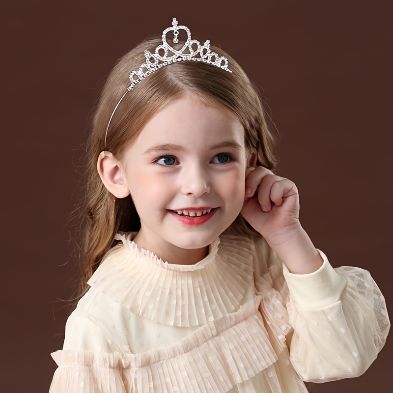 Bébé Couronne Princesse Or Couronne Cristal Casquette Fille Cadeau  d'Anniversaire, 2 ans