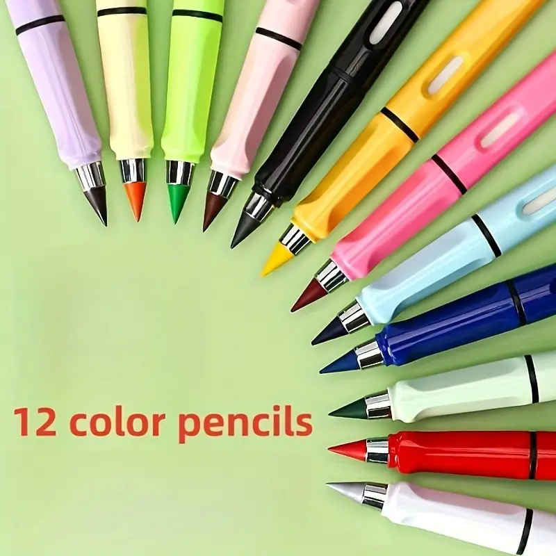 4 Pencils + 36 Colored Heads Pencils Colored Permanent - Temu